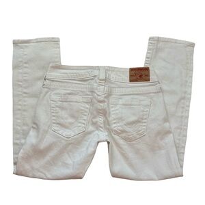 VTG TRUE RELIGION Y2K WHITE DENIM CAPRI-STYLE JEANS // SIZE 26🤍